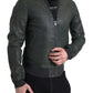 Dolce & Gabbana Emerald Green Goatskin Bomber Jacket