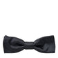 Dolce & Gabbana Elegant Anthracite Gray Silk Bow Tie