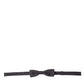 Dolce & Gabbana Elegant Silk Dark Gray Bow Tie