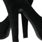 Dolce & Gabbana Black Suede Heeled Pumps Sophistication