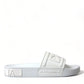 Dolce & Gabbana Elegant White Logo Slides