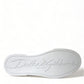 Dolce & Gabbana Chic White Portofino Leather Sneakers