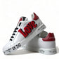 Dolce & Gabbana Chic White Portofino Leather Sneakers