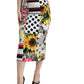 Dolce & Gabbana Glamorous High Waist Patchwork Midi Skirt