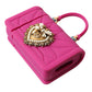 Dolce & Gabbana Chic Quilted Silicone Airpods Case - Pink & Gold