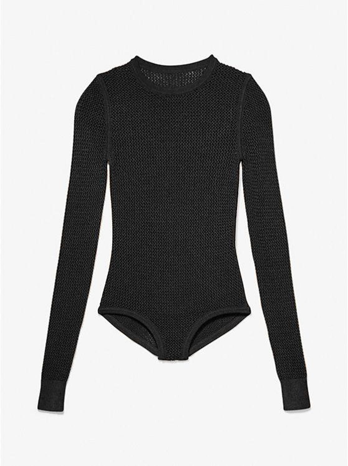 Stretch Viscose Mesh Bodysuit