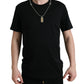 Dolce & Gabbana Sleek Cotton Round Neck T-Shirt with Chain Detail