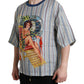 Dolce & Gabbana Elegant Linen T-Shirt with AGOSTO Motif