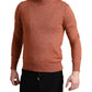 Dolce & Gabbana Silk-Cashmere Orange Crew Neck Sweater