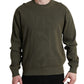 Dolce & Gabbana Elegant Green Crew Neck Cotton Sweater