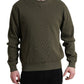 Dolce & Gabbana Elegant Green Crew Neck Cotton Sweater