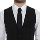 Dolce & Gabbana Elegant Black Wool Dress Vest