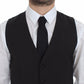 Dolce & Gabbana Classic Gray Wool Blend Dress Vest