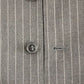 Dolce & Gabbana Elegant Gray Striped Wool Dress Vest