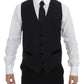 Dolce & Gabbana Elegant Black Wool Formal Dress Vest