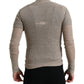 Dolce & Gabbana Elegant Beige Henley Cashmere Sweater