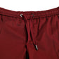 Dolce & Gabbana Maroon Cotton Stretch Jogger Pants