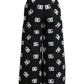 Dolce & Gabbana Elegant Wide Leg Signature Print Pants