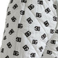 Dolce & Gabbana Chic White Jogger Pants with Iconic DG Print