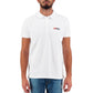 Diesel Elegant White Cotton Polo Shirt with Contrasting Logo