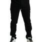 Dolce & Gabbana Elegant Black Cotton Blend Jogger Pants