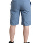 Dolce & Gabbana Sky Blue Cotton Bermuda Shorts