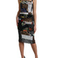 Dolce & Gabbana Elegant Patchwork Silk Midi Dress