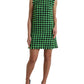 Dolce & Gabbana Elegant Houndstooth Knitted Mini Dress