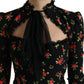 Dolce & Gabbana Elegant Floral A-Line Mini Dress