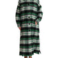 Dolce & Gabbana Elegant Green Plaid Long Coat