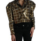 Dolce & Gabbana Multicolor Sequined Cropped Jacket