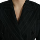 Dolce & Gabbana Elegant Striped Virgin Wool Blazer