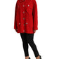 Dolce & Gabbana Elegant Red Long Sleeve Jacket