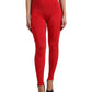 Dolce & Gabbana Elegant High Waist Red Leggings