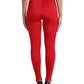 Dolce & Gabbana Elegant High Waist Red Leggings