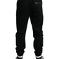 Dolce & Gabbana Elegant Black and White Cotton Joggers