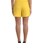 Dolce & Gabbana Elegant High Waist Bermuda Shorts in Sunny Yellow