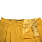 Dolce & Gabbana Elegant High Waist Bermuda Shorts in Sunny Yellow