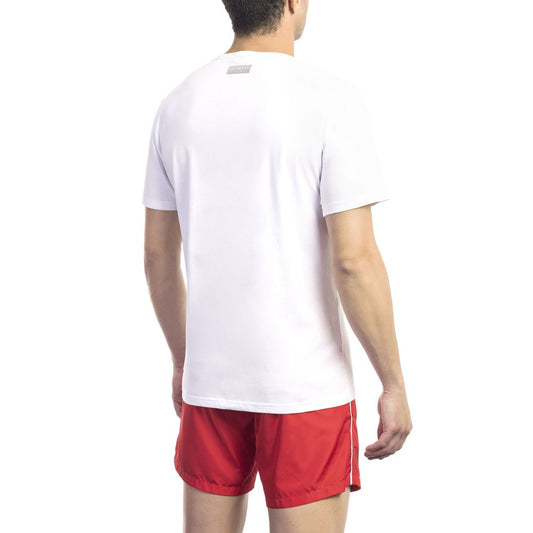 Bikkembergs White Cotton Men T-Shirt