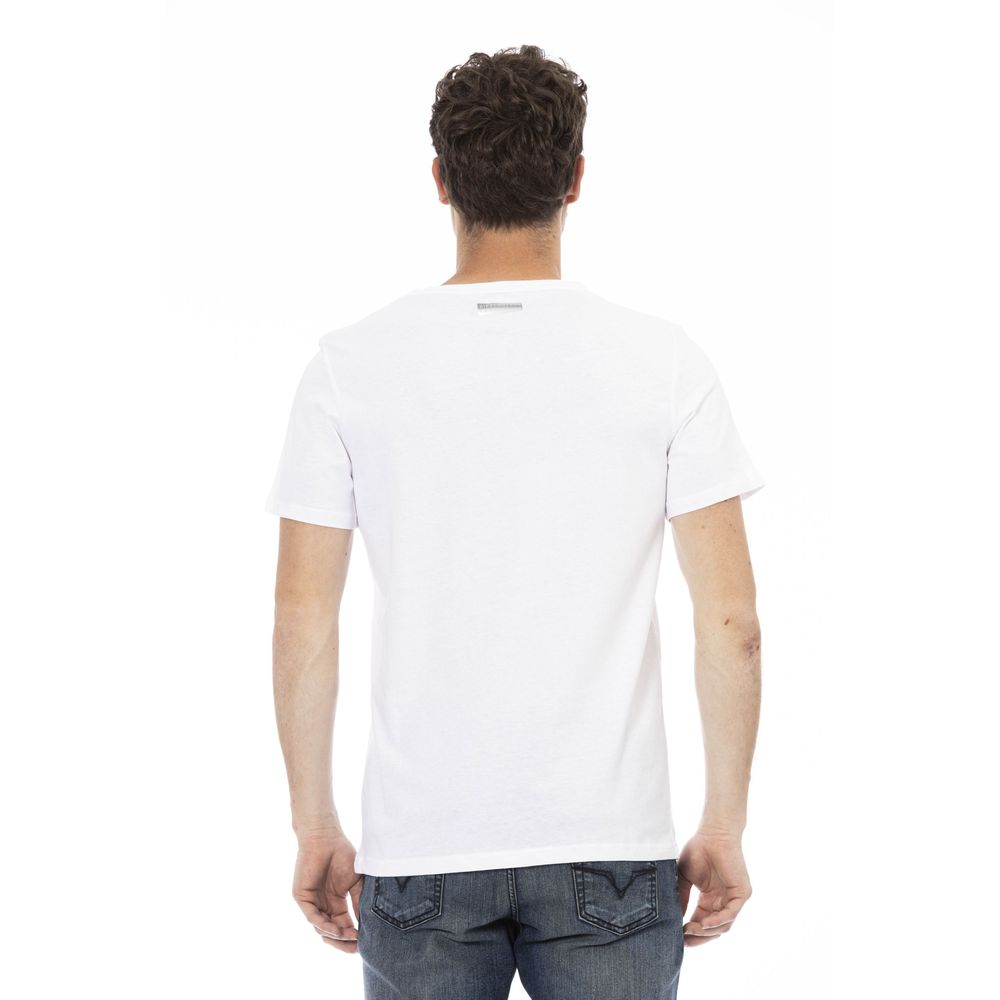 Bikkembergs White Cotton Men T-Shirt