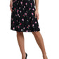 Dolce & Gabbana Elegant Floral A-Line Knee-Length Skirt