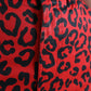 Dolce & Gabbana High Waist Red Leopard Mini Skirt