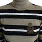 Dolce & Gabbana Multicolor Striped Wool Turtleneck Sweater