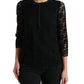 Dolce & Gabbana Elegant Floral Lace Long Sleeve Top