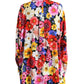 Dolce & Gabbana Floral Silk Blouse with Front Tie Fastening