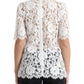 Dolce & Gabbana Elegant White Lace Blouse