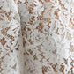 Dolce & Gabbana Elegant White Lace Blouse