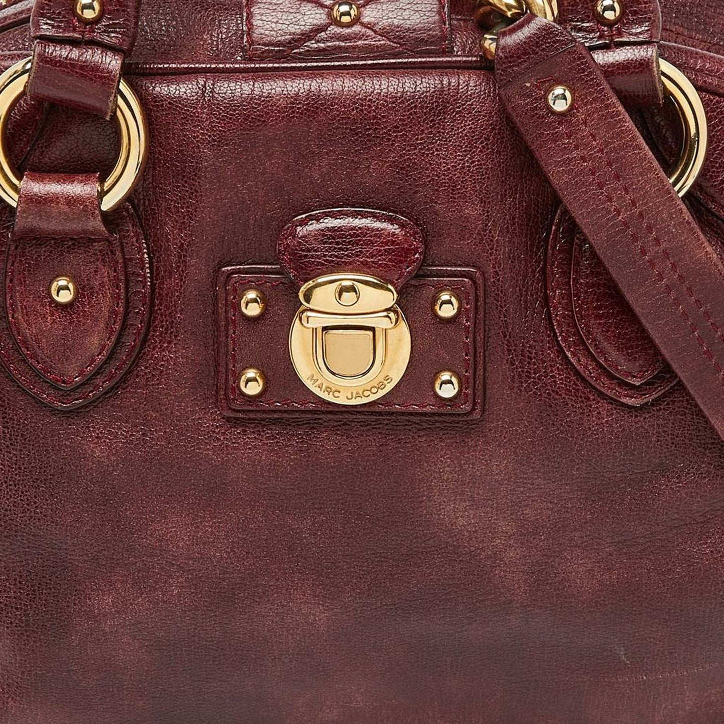 Marc Jacobs Burgundy Leather Satchel