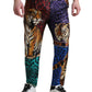 Dolce & Gabbana Multicolor Tiger Print Loose Denim Jeans