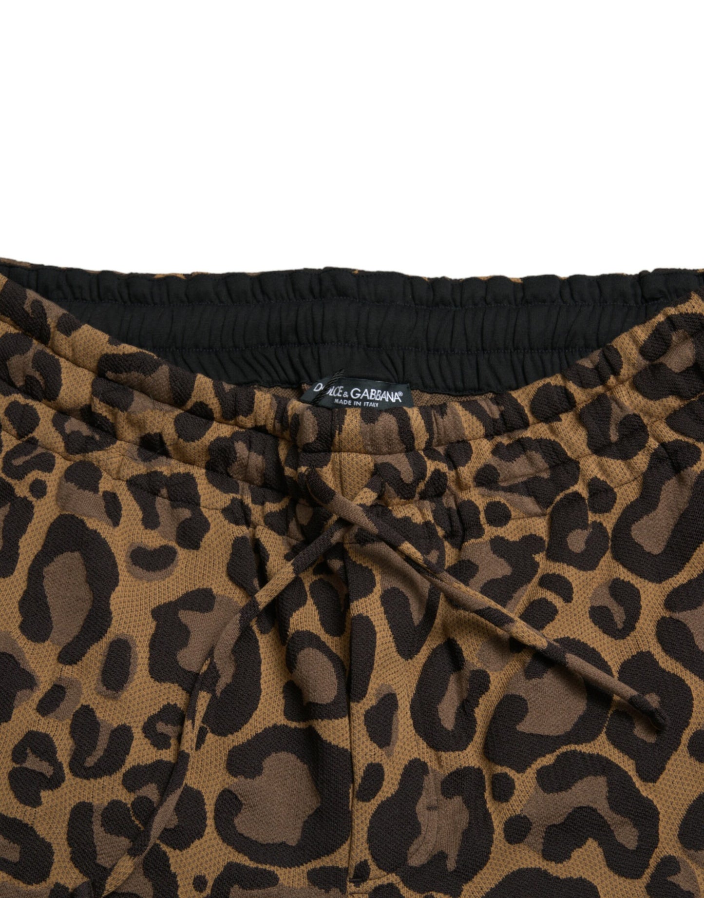 Dolce & Gabbana Chic Leopard Print Jogger Pants